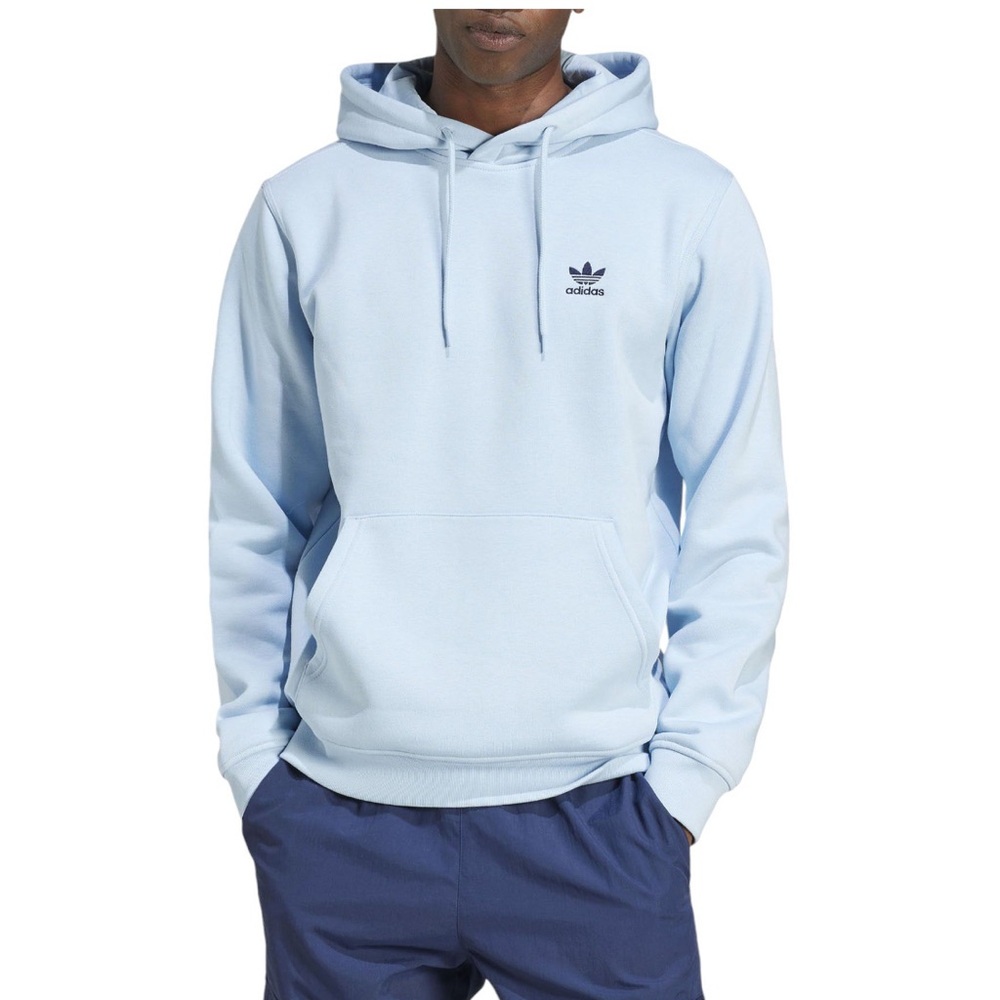 Adidas Originals Adicolor Essentials Trefoil Men's Hoodie Size L - Sky Blue